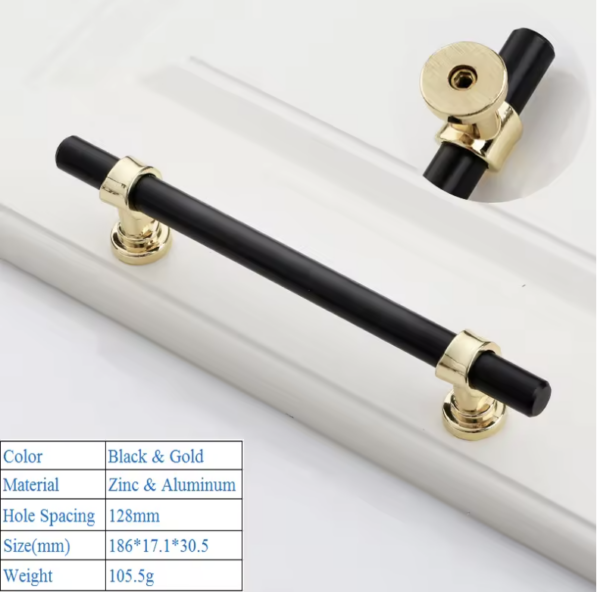 Rixos Gold Modern Minimalist Cabinet Door Handles